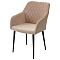 Стул BRANDY-X БЕЖЕВЫЙ #5, велюр / черный каркас
