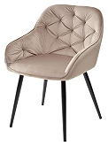 

Стул BREEZE BLUVEL-40 BEIGE, велюр / чёрный каркас, Сиреневый