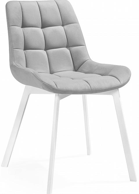 Стул Челси светло-серый / белый плетеный стул из роупа лион светло серый