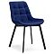 Стул Челси черный/синий