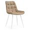 Стул Челси велюр бежевый/белый