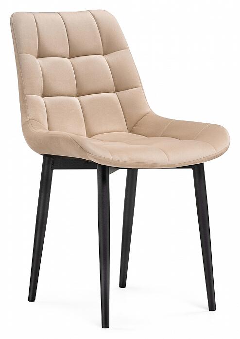 Стул Челси велюр бежевыйчерный 4690₽