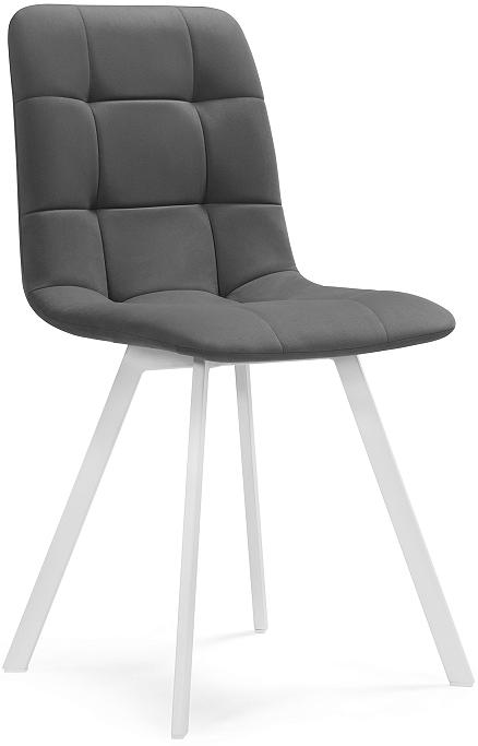 Стул Чилли темно-серый/белый стул обеденный металлический b915 – темно серый