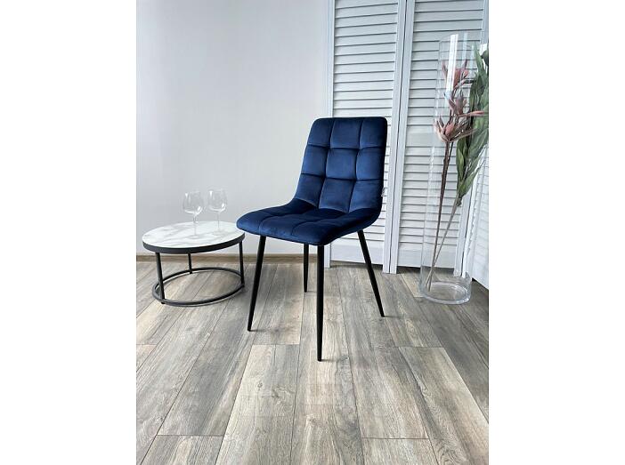 Стул CHILLI BLUVEL-86 NAVY BLUE, велюр 