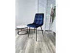 Стул CHILLI BLUVEL-86 NAVY BLUE, велюр 