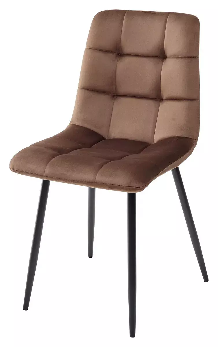 Стул CHILLI G062-10 шоколадный, велюр / чёрный каркас стул seattle v серый 27 велюр чёрный каркас