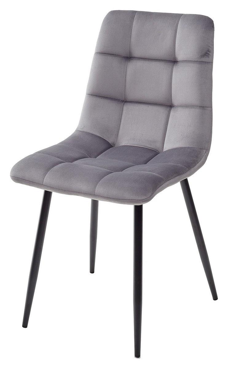 Стул CHILLI G062-40 серый, велюр / чёрный каркас стул seattle v серый 27 велюр чёрный каркас