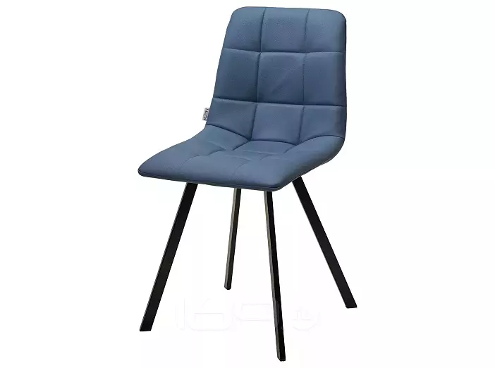 Стул CHILLI-Q SQUARE Oracul 795 Синий, экокожа PU / черный каркас, М-City