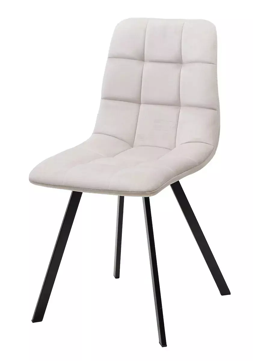 Стул CHILLI SQUARE G108-06 серебристо-серый, велюр/ чёрный каркас стул seattle v серый 27 велюр чёрный каркас
