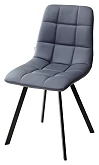 

Стул CHILLI SQUARE HK017-09 серо-черничный, PU / чёрный каркас