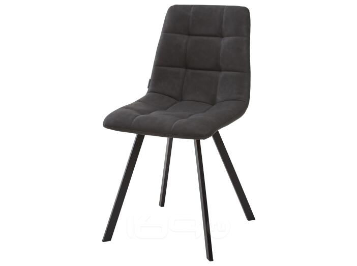 Стул CHILLI SQUARE RU-08 антрацит, PU / чёрный каркас