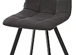 Стул CHILLI SQUARE RU-08 антрацит, PU / чёрный каркас