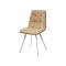 Стул CHILLI SQUARE RU-16 бежевый винтаж, белые ножки