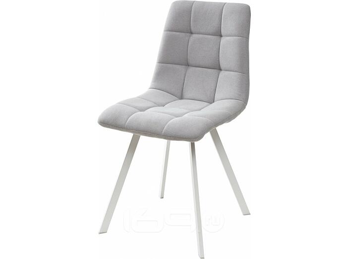 Стул CHILLI SQUARE UF860-02B серо-голубой, ткань/ белый каркас