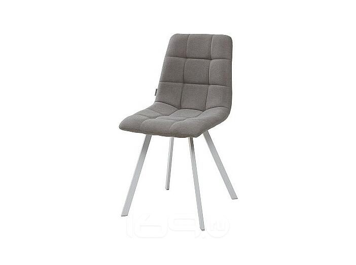 Стул CHILLI SQUARE UF860-08B серый, ткань / белый каркас