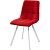 Стул CHILLI SQUARE UF860-16B красный, ткань/ белый каркас