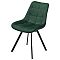 Стул CORN 360 град. поворот. G062-18 зелёный, велюр/ чёрный каркас