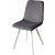 Стул DAIQUIRI BLUVEL-14 GREY / белый каркас, велюр 