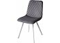 Стул DAIQUIRI BLUVEL-14 GREY / белый каркас, велюр 