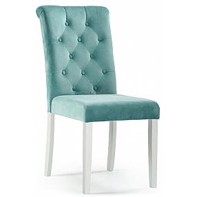 Стул деревянный  Amelia white / fabric tiffany