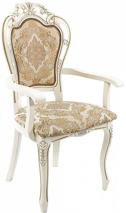 Кресло  Bronte молочный / патина кружевная эластичная ткань 180 мм × 2 7 ± 0 5 м молочный