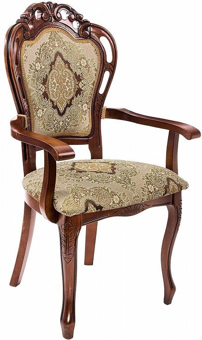 Кресло  Bronte вишня / патина стул деревянный adriano 2 вишня патина