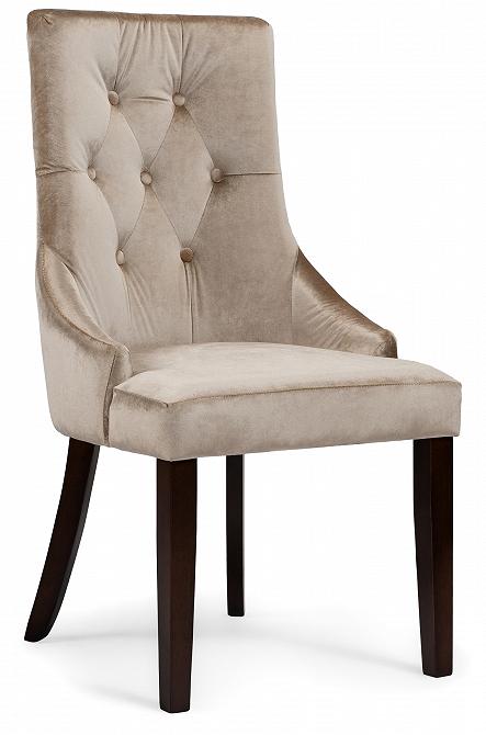 Стул деревянный  Elegance dark walnut / fabric beige кресло руководителя ch 868n fabric серый ткань