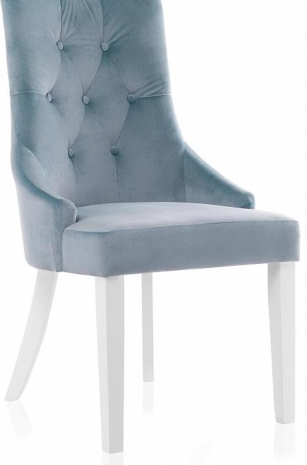 Стул деревянный  Elegance white / blue стул breeze bluvel 06 blue велюр каркас