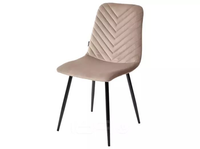 Стул DUKE BLUVEL-40 BEIGE, велюр / черный каркас