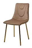 

Стул ELLI BLUVEL-40 Бежевый, велюр/золотой каркас, Коричневый