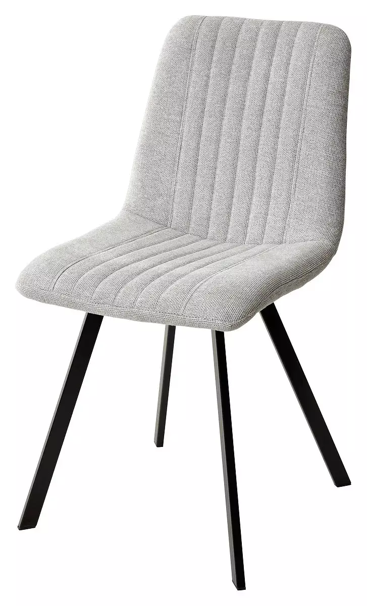 Стул ELVIS WZ2042-19 галечный серый фактурный велюр/чёрный каркас стул elvis wz2042 01 молочный фактурный велюр белый каркас