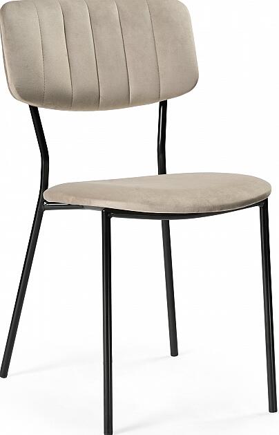 Стул Фиер серо-бежевый черный глянец 1970₽