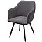 Стул FORT 360 град. поворот. B28 Темно-серый, велюр / черный каркас