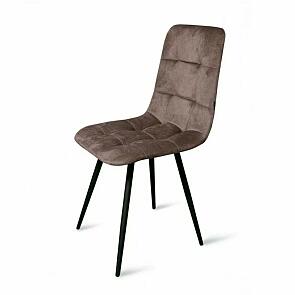 Стул Фред черный матовый (Velutto 36 какао)