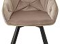 Стул GALE 360 град. поворот. BLUVEL-40 BEIGE, велюр/чёрный каркас