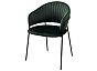 Стул AV 433 ГЕММА, цвет изумрудный #H30, велюр / черный каркас