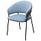 Стул ГЕММА RAIN 13 blue, велюр / черный каркас Стул ГЕММА RAIN 13 blue, велюр / черный каркас