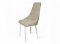 Стул Граф белый матовый (Velutto 07 бежевый)