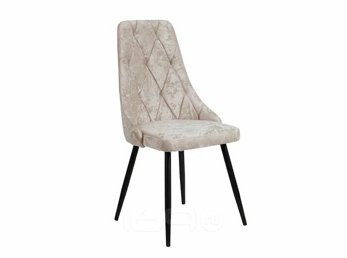 Стул Граф черный матовый (Краш 01 шампань)