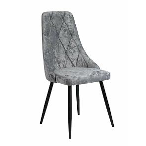 Стул Граф черный матовый (Краш 10 платина)