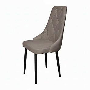 Стул Граф черный матовый (Velutto 36 какао)