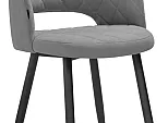Стул Гутрид ромбы спереди серый / черный