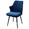 Стул HERMAN 360 град. поворот. СИНИЙ #29, велюр / черный каркас