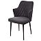 Стул HERMAN BM-3 ТЕМНО-СЕРЫЙ, велюр/чёрный каркас