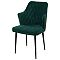 Стул HERMAN ЗЕЛЕНЫЙ #19, велюр / черный каркас