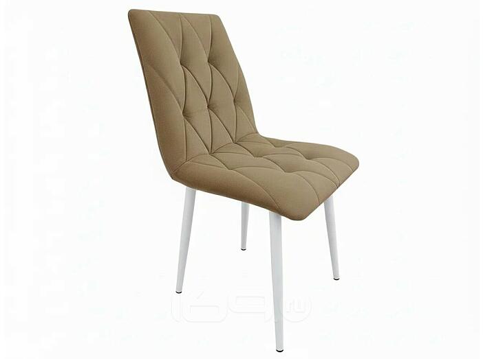 Стул Хилтон белый матовый (Velutto 03 капучино)