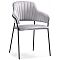Стул  Инклес серый / черный глянец