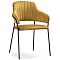 Стул  Инклес желтый / черный глянец