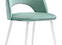 Стул Ирре confetti aquamarine / белый глянец