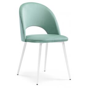 Стул  Ирре confetti aquamarine / белый глянец